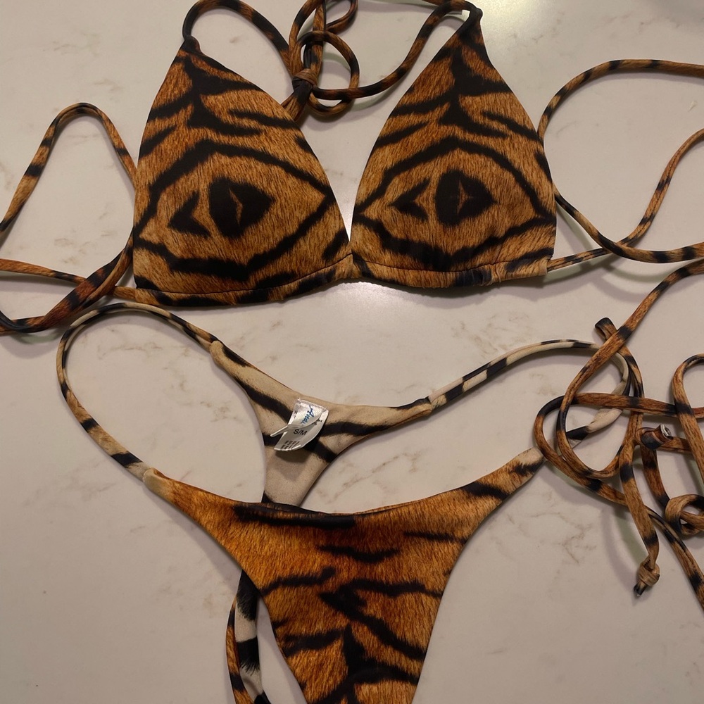 Fierce Tiger Print Bikini Set